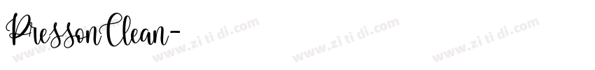 Presson Clean字体转换